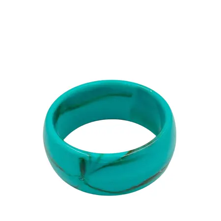 IWOU PROFESSIONAL Браслет-обод широкий пластиковый круглый тиффани - 3