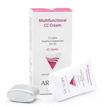 ARAVIA Professional СС-крем защитный SPF-20 / Multifunctional CC Cream, Vanilla 01 50 мл - 3