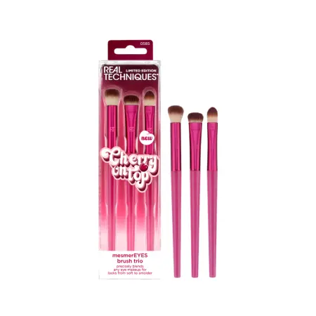REAL TECHNIQUES Набор для макияжа глаз / Real Techniques Cherry On Top MesmerEYES Brush Trio - 2