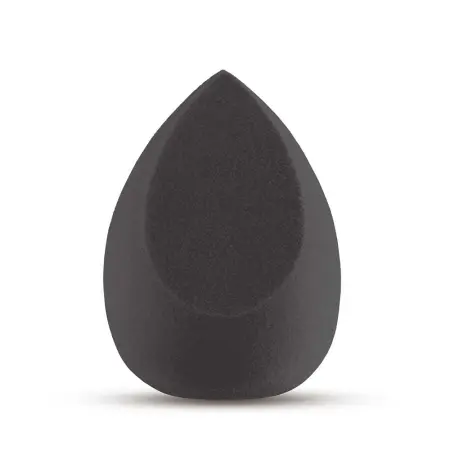 SOLOMEYA Спонж косметический для макияжа со срезом, черный / Flat End blending sponge Black - 2