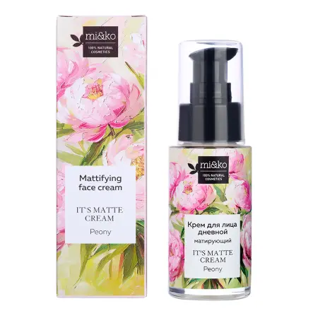MI&KO Крем матирующий для лица / It`s matte cream Peony 30 мл - 2