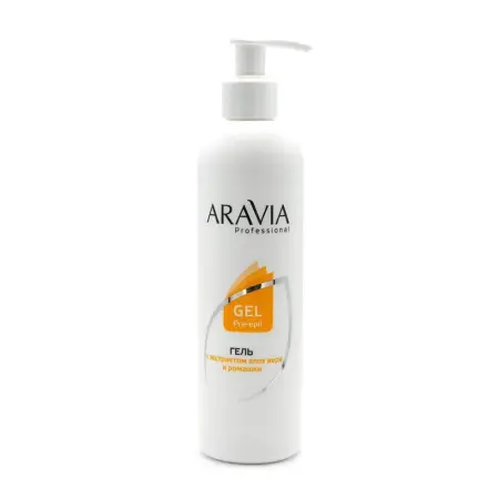 ARAVIA Professional Гель с экстрактами алоэ вера и ромашки для обработки кожи перед депиляцией 300 мл - 1