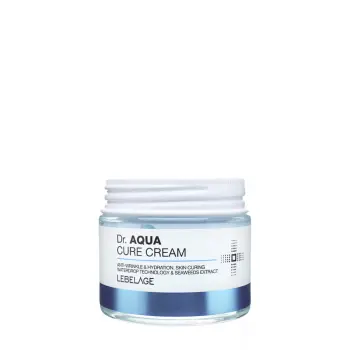 Крем для обезвоженной кожи лица с экстрактом водорослей / Lebelage Dr.Aqua Cure Cream 70 мл