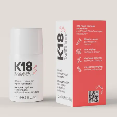 K-18 Маска несмываемая для молекулярного восстановления волос / Leave-in molecular repair hair mask 15 мл - 2