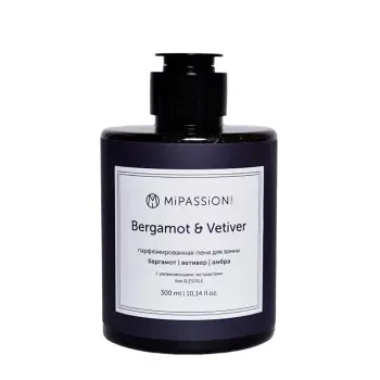Пена жидкая парфюмированная для ванны, бергамот, ветивер, амбра / Bergamot&Vetiver 300 мл