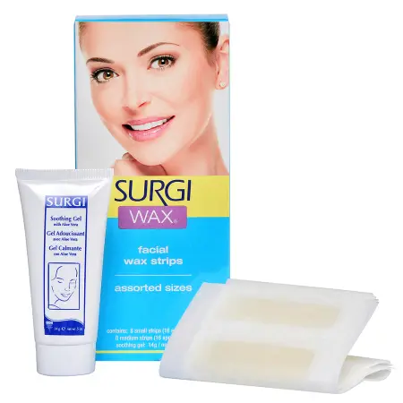 SURGI Набор для удаления волос на лице (полоски с воском + крем) / Assorted Honey Facical Wax Strips - 1