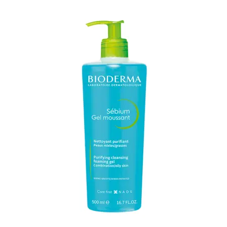 BIODERMA Гель для лица очищающий себиум 500 мл - 1