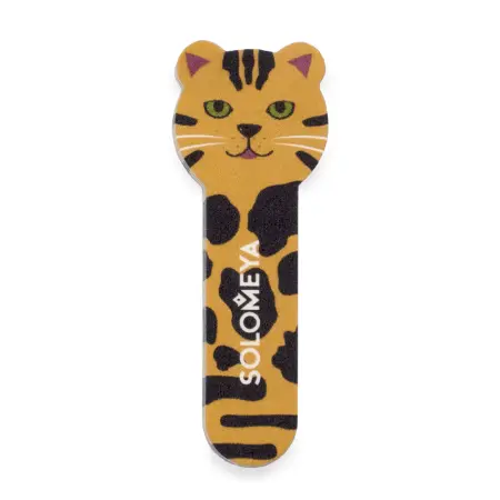 SOLOMEYA Пилка для натуральных и искусственных ногтей Тигренок, 180/220 / Tiger Nail File Cat 2 - 1