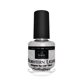 Сушка-закрепитель лака голографическая, серебро / Northern Lights Silver 15 мл