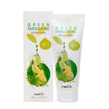 MED:B Пенка для умывания с содой и зеленым мандарином / Med B Green Tangerine Soda Foam 100 мл - 3