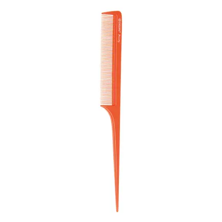 DEWAL BEAUTY Расческа с пластиковым хвостиком, оранжевая 20,5 см - 2