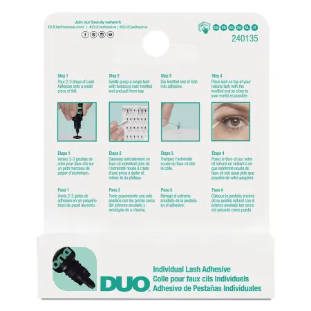 DUO Клей для пучков черный / Duo Individual Lash Adhesive Dark 7 г - 5