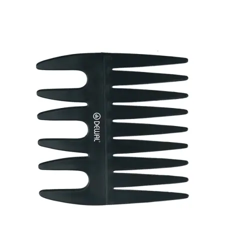 DEWAL PROFESSIONAL Гребень моделирующий двусторонний Эконом (черный) 8,5 см - 2