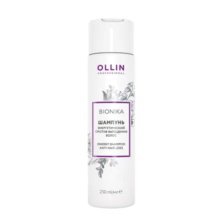 OLLIN PROFESSIONAL Шампунь энергетический против выпадения волос / BioNika Energy Shampoo Anti Hair Loss 250 мл - 1