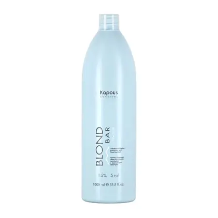 KAPOUS Эмульсия окислительная кремообразная с экстрактом жемчуга 1,5% / Blond Bar Blond Cremoxon 1000 мл - 1