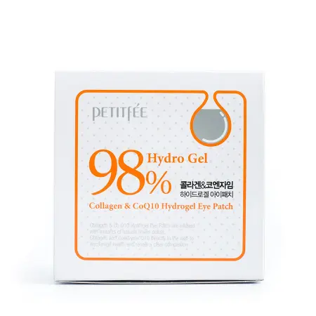 PETITFEE Патчи гидрогелевые с коэнзимом Q10 и 98% содержанием коллагена для области вокруг глаз / Eye patch 60 шт - 2