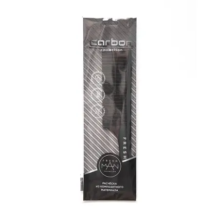 FRESHMAN Расческа плоская для стрижки машинкой / Collection Carbon - 3
