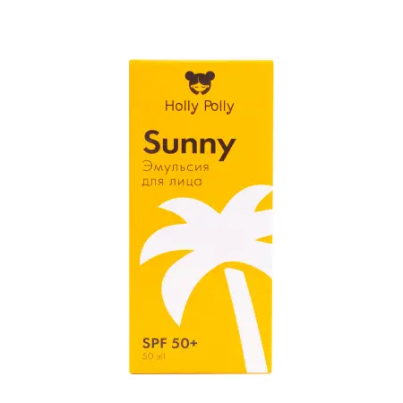 HOLLY POLLY Эмульсия солнцезащитная для лица SPF 50+ / Holly Polly Sunny 50 мл - 2