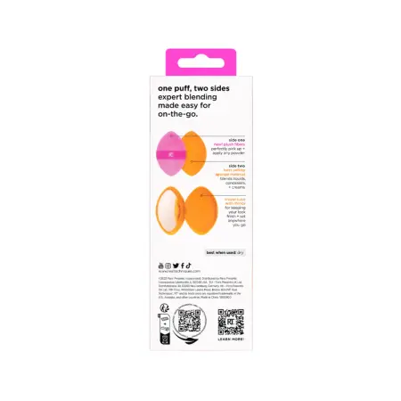 REAL TECHNIQUES Пуховка двусторонняя для пудры c футляром / Real Techniques Miracle 2-in-1 Powder Puff + Travel Case - 6