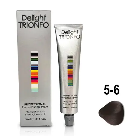 CONSTANT DELIGHT 5-6 крем-краска стойкая для волос, светло-коричневый шоколадный / Delight TRIONFO 60 мл - 2