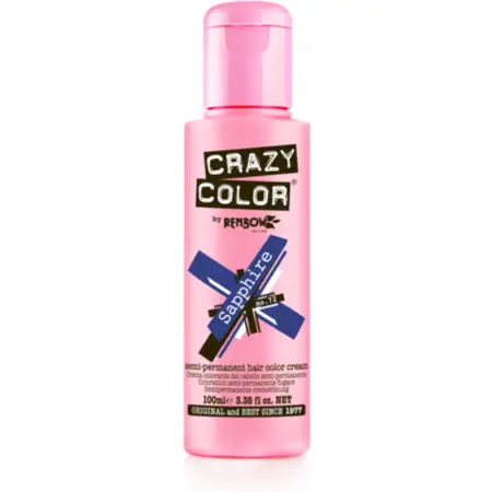 CRAZY COLOR Краска для волос, сапфир / Crazy Color Sapphire 100 мл - 2