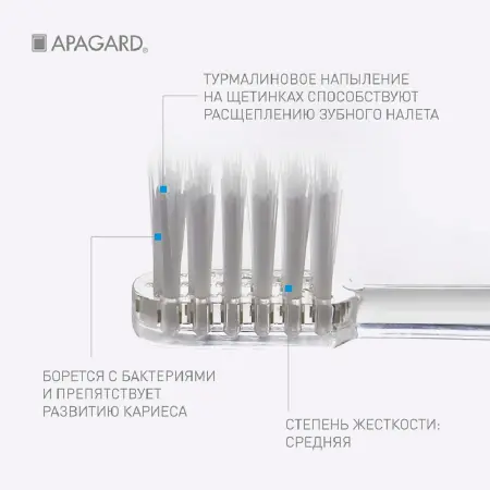 APAGARD Щетка зубная, белая / Apagard Whitening toothbrush - 3