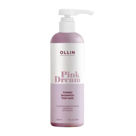 OLLIN PROFESSIONAL Шампунь тонирующий розовый для волос / PINK DREAM 500 мл - 1