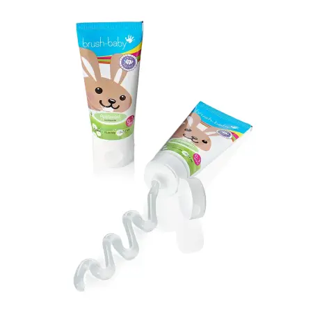 BRUSH-BABY Паста зубная детская до 3-х лет, яблоко-мята / Brush Baby 50 мл - 2