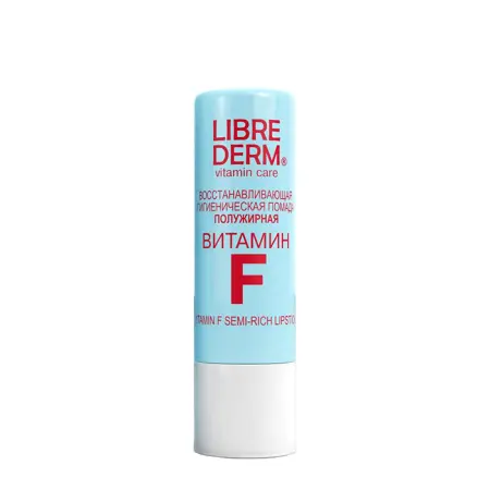 LIBREDERM Помада гигиеническая восстанавливающая полужирная / VITAMIN F 4 г - 1