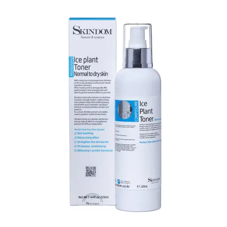 SKINDOM Тоник с ледянником для нормальной и сухой кожи / ICE PLANT TONER MOISTURIZING 220 мл - 2