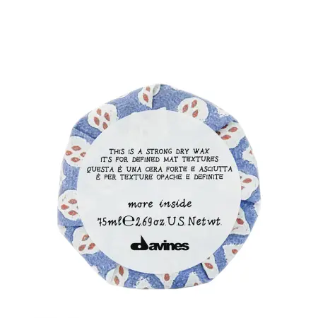 DAVINES SPA Воск сухой для текстурных матовых акцентов / Strong Dry Wax 75 мл - 4