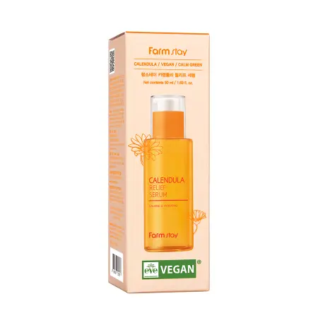FARMSTAY Сыворотка восстанавливающая для лица с календулой / Calendula Relief Serum 50 мл - 2