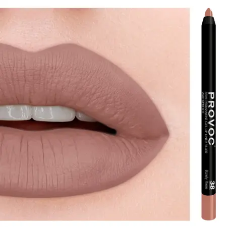 PROVOC Подводка гелевая в карандаше для губ, 38 карамельный / Gel Lip Liner Barely There - 4